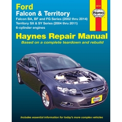 Książka naprawa Ford Territory serii: SX, SY (2004-2011) - instrukcja Hyanes
